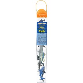 Safari Ltd. Pelagic Fish TOOB - 10 Figurines of Sharks, Fish and Whales - Educational Toy Set for Boys, Girls and Kids Ages 3+