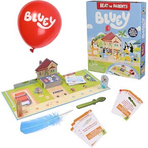 Spin Master Games, Bluey Beat The Parents, Head-to-Head Trivia & Fun Family Game Night Challenges, Easy Play, Bluey Toys, Kids & Family, 2-6 Players, for Ages 5 & Up
