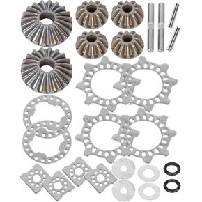 RC Steel Dehenter Gear Set Propervensions Part for 1/8 Kraton/Outcast/Notorious/Talion 6S BLX Exb ، 1/7 Mojave 6S BLX Exb ، Bigrock/FireTeam 6S BLX ، استبدل ARA310985 ، ARA310984