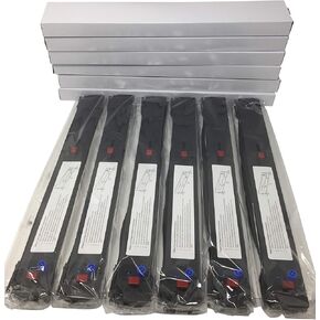 متوافق مع خرطوشة شريط الحبر الأسود المتوافق مع Oki Okidata microline ML -8810 Series Impact Matrix Printer - إعادة ملء لوازم الطباعة الخاصة بك (6 حزمة)