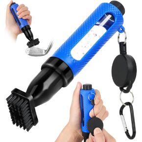 14PCS Golf Club Cleaning Kit, Include Golf Club Cleaner Brush with Water Microfiber Golf Towel Pink Golf Tees Golf Ball Bag Golf Divot Repair Tool Golf Accessories for Women, Pink in Kuwait