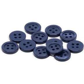 12 PCS الأزرار البحرية - 4 ثقب الأزرار 18L لحجم الخياطة 0،45 "أزرار مستديرة للحرف اليدوية و DIY - الأزرار البلاستيكية 11.5 مم - إكسسوارات الخياطة لفنون الملابس الحرف السترة بدلة السترة