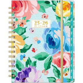 Planner 2025-2026 - Weekly & Monthly Planner 2025-2026, Jul 2025 - Jun 2026, 6.3'' x 8.4'', 2025-2026 Academic Planner Spiral Bound, Monthly Tabs, Premium Paper, Flexible Cover