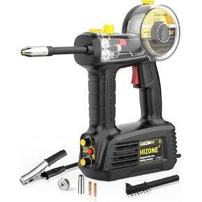 HIZONE 100A Handheld MIG Welder Machine, 110V Portable Gasless Flux Core Welding Machine, Hand Held Inverter Wire Feed Welder