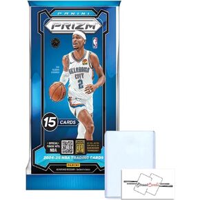 2024-25 Panini Prizm NBA Cardball Trading Cards Fat Pack مع 15 بطاقة + 1 Toploader + Streetcards Magnet!