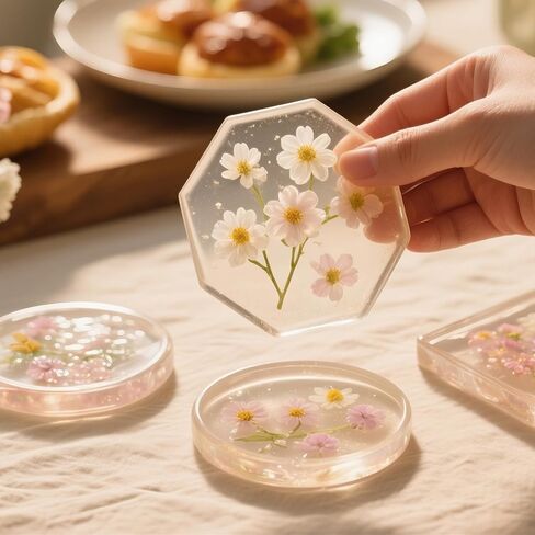 Silicone Coaster molds for epoxy Resin, Large Deep Circle Round Molds Square Octagon for DIY Epoxy Resin Molds Crafts in Saudi Arabia