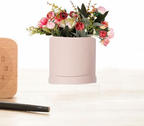 2pcs Pink Floral Arrangements Flower Box, Round Paperboard Boxes for Proposal, Wedding, Birthday, Gift Packaging, 5.51x5.51x5.11 Inches in Saudi Arabia