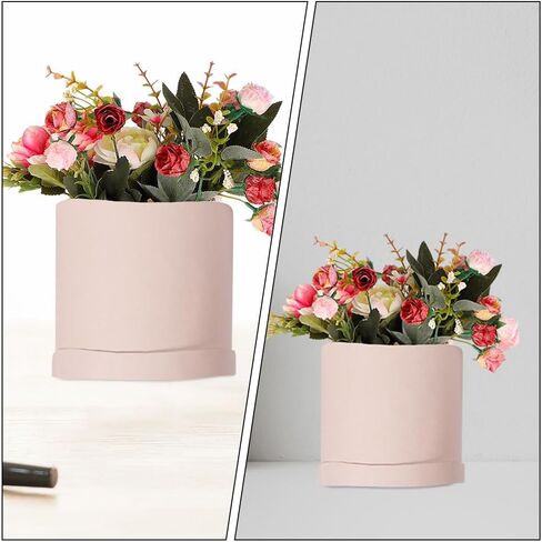 2pcs Pink Floral Arrangements Flower Box, Round Paperboard Boxes for Proposal, Wedding, Birthday, Gift Packaging, 5.51x5.51x5.11 Inches in Saudi Arabia