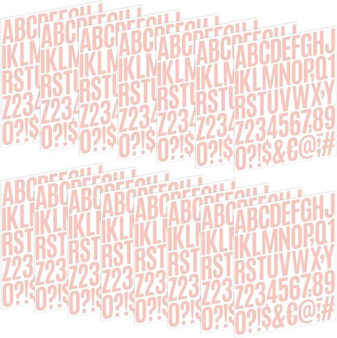 Letter Stickers 15 Sheets 750 PCS Alphabet Number Stickers 2 Inch Vinyl Self Adhesive Stick on Letters for Water Bottles Scrapbooking Cup Mailbox Crafts Bulletin Board Classroom Decor(Multicolor) in Saudi Arabia