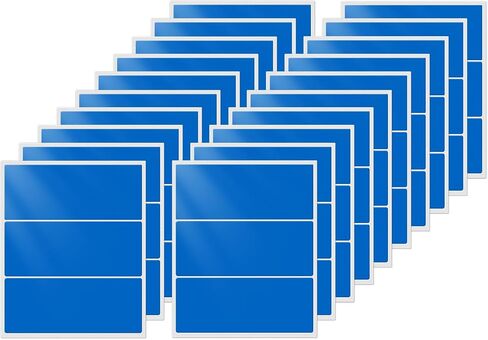 Black Labels 4 × 2 Inch Vinyl Rectangle Assorted Removable Color Coding Stickers Self-Adhesive Waterproof Colored Name Tags for Home Office Inventory 60 PCS in Kuwait