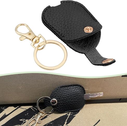 2Pcs Leather Car Key Sleeve Leather Key Holder Key Fod Protector Car Key Ring Replacement for Car and House Keys 7x4.5x5.51cm Pink in Kuwait
