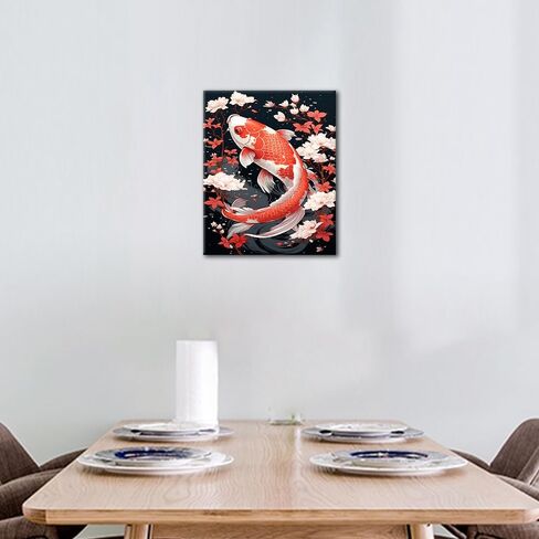 TUMOVO Knowledge DIY Paint by Numbers for Adults, Book and Flowers Paint by Number Kits with Brushes and Pigment for Home Wall Decoration, Art Crafts, 16"x20" in Kuwait