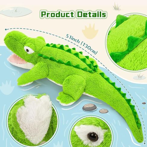 Tezituor Long Plush Cow Body Pillow, 43" Cute Cow Stuffed Animals Throw Pillows Weighted Stuffed Animal Birthday Gifts for Children Kids Adults in Saudi Arabia