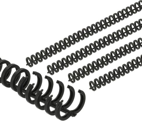 PATIKIL 12mm(1/2") Plastic Spiral Binding Coils, 25 Pcs Binding Spirals 85 Sheet Capacity 3:1 Pitch Binding Spirals for Binding Paper Sheets, Transparent Pink in Kuwait