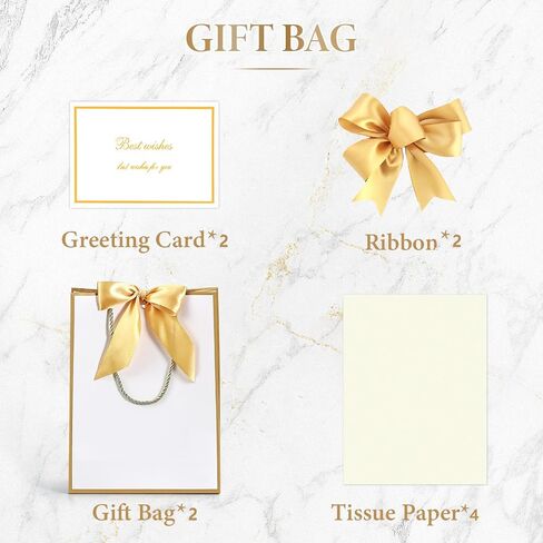 JMANNI Gift Bag, 1PCS Gift Bags Large with Ribbon and 1 Greeting Cards 2 Tissue Paper, Portable Paper Gift Bag with Handles, Birthday Gift Bags,Present Bags for Wedding Party Mothers Day(Pink) in Saudi Arabia