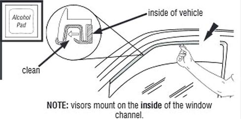Window Visor Rain Guards Smoke Compatible with 15-20 Escalade ESV/GMC Yukon XL Wind Deflector 4pc 94966 in Saudi Arabia