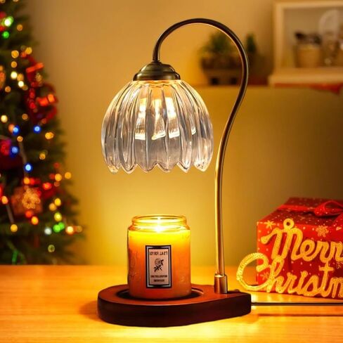 Candle Warmer Lamp with Timer, Electric Candle Warmer with 2 Bulbs, Dimmable Candle Warmer for Jar Candles, Electric Wax Warmer Vintage Home Decor, Candle Melter Lamp Gifts for Women Birthday Wedding in Saudi Arabia