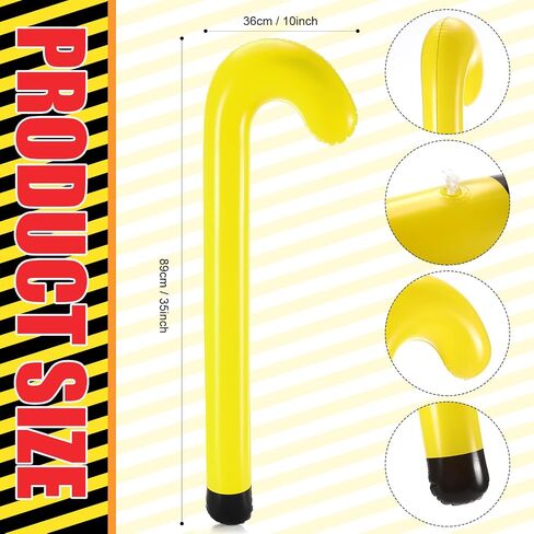 2 Pcs Over The Hill Birthday Decorations Inflatable Walker and Cane Set Blow up Humorous Gag Gifts for 50th Birthday Party Decor Funny 100th Day of School Celebrations (Old Zone,Yellow) in Saudi Arabia