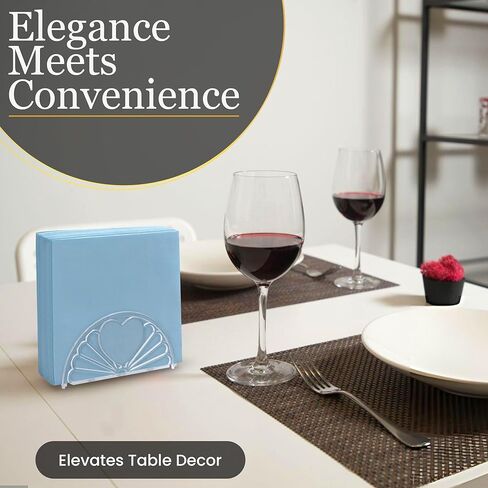 5.75 Inch Clear Plastic Napkin Holder - 24 Pieces (Fan Design) in Saudi Arabia