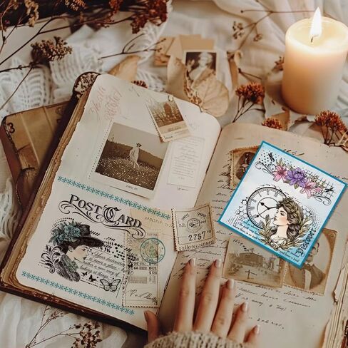 CHGCRAFT Stains Grunge Background Clear Stamps Wall Tile Stain Transparent Stamps Silicone Clear Stamp Seals for DIY Scrapbooking Photo Album Decoration, 4.3x6.3inch in Kuwait