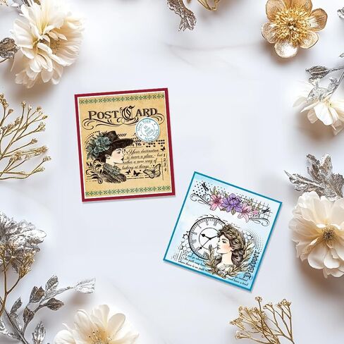 CHGCRAFT Stains Grunge Background Clear Stamps Wall Tile Stain Transparent Stamps Silicone Clear Stamp Seals for DIY Scrapbooking Photo Album Decoration, 4.3x6.3inch in Kuwait