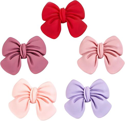 26pcs Slime Charms Bow Flatback Resin Charms Cute Bow Embellishments for Phone Cases, Photo Frames, Jewelry Boxes, Stationery Boxes, Scrapbooking DIY Crafts(colorful) in Saudi Arabia