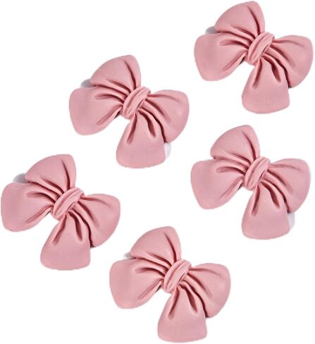 26pcs سحر الوحل Bow Flatback راتنجات السحر اللطيف القوس لحالات الهاتف ، وإطارات الصور ، وصناديق المجوهرات ، وصناديق القرطاسية ، و Scrapbooking DIY (ملونة) in Kuwait