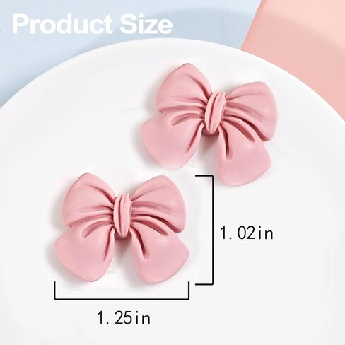 26pcs سحر الوحل Bow Flatback راتنجات السحر اللطيف القوس لحالات الهاتف ، وإطارات الصور ، وصناديق المجوهرات ، وصناديق القرطاسية ، و Scrapbooking DIY (ملونة) in Kuwait