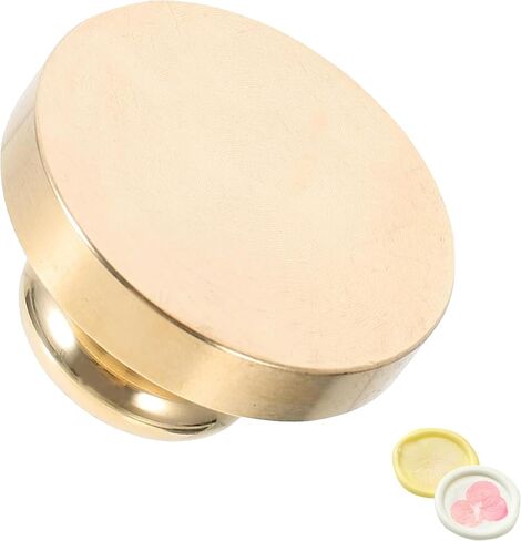 Blank Wax Seal Stamp - 1.57inch/40mm Solid and Unengraved Round Wax Stamp Head for Secondary Engraving,Personalized DIY Wax Seals,Envelopes and Product Packaging in Kuwait