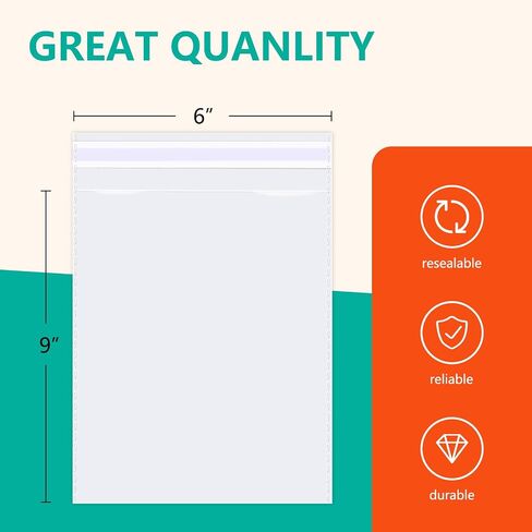 IMAILER - 500 PCS - 4 "× 6" أكياس السيلوفان البلاستيكية الصافية - أكياس التشيلو الختم ذاتية الختم للمخبز ، ملفات تعريف الارتباط ، الصور ، المطبوعات ، بطاقات A1 ​​، الأظرف in Kuwait
