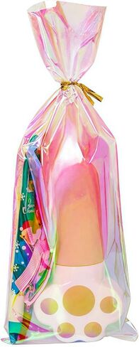 Cellophane Treat Bags with Twist Ties 50 Pack Plastic Pet Birthday Party Favor Supplies for Dog Cat Treats Candy Small Gifts DIY Craft Food Storage Packaging (3.9x10 inch) in Kuwait