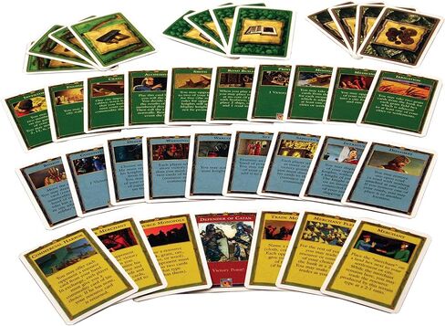 CATAN Cities & Knights Card Accessory (6th Edition) Complete Replacement Set with 36 Commodity Cards & 54 Progress Cards, Made Studio in Kuwait