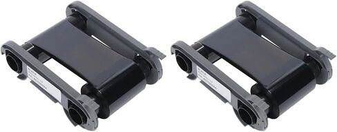 2 Pack - Evolis RCT023Naa Black Monochrome Color Ribbon - K - 2000 Prints in Kuwait