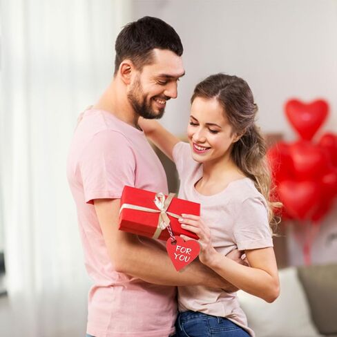 500 Pcs Red Heart Present Tags Valentine's Day Heart Shaped Paper Tags Blank Heart Hanging Labels Valentine's Present Wrapping Tags Paper Hearts Tags with 328 Ft String for Mother's Day Weddings Party in Kuwait