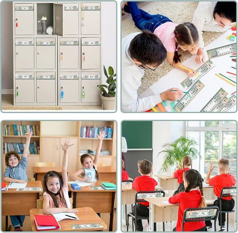 48pcs Greenery Classroom Nameplates Eucalyptus Student Desk Name Tags Alphabet Multiplication Left Right Desk Plate Topper Decors for Kids School Students Bulletin Board Offices Home Supplies Favor in Saudi Arabia