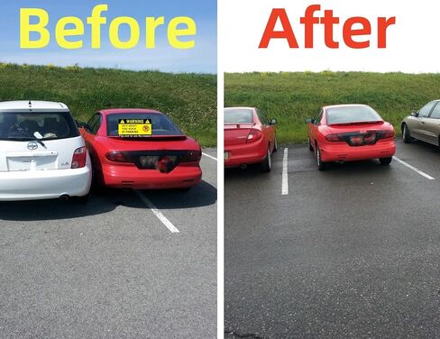 Bad Parking Cards, 100Pcs HEY IDIOT YOU S*CK AT PARKING Cards, 3.5"x2" Learn to Park Cards with Multi Reasons for Bad Parking, Funny Car Accessories Business Cards Gift for Adults in Saudi Arabia