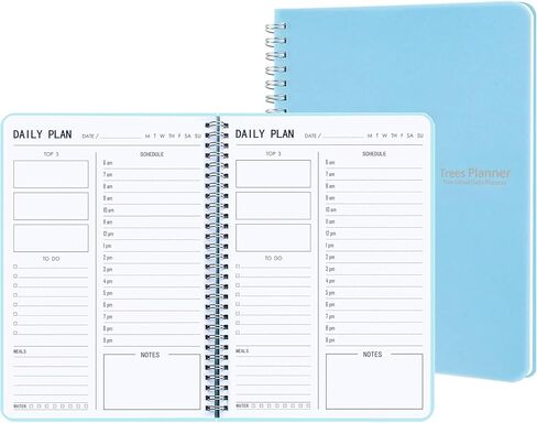 Undated Weekly Planner, Weekly To Do List Notebook with Goal & Habit Tracker Organizer, A5 5.8" x 8.0" Weekly Planner Notebook with Spiral Binding for Men or Women in Saudi Arabia