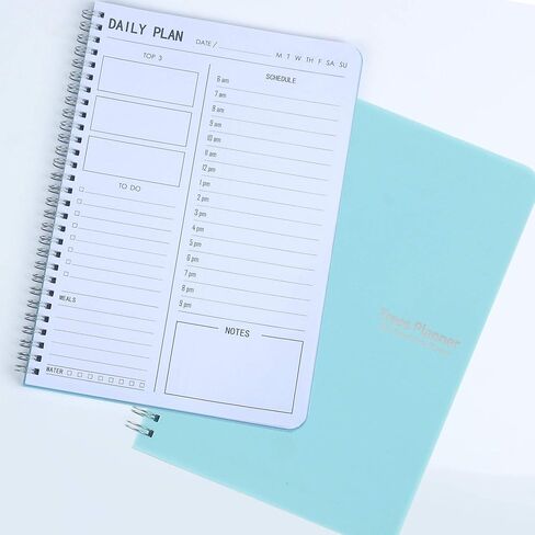 Undated Weekly Planner, Weekly To Do List Notebook with Goal & Habit Tracker Organizer, A5 5.8" x 8.0" Weekly Planner Notebook with Spiral Binding for Men or Women in Saudi Arabia