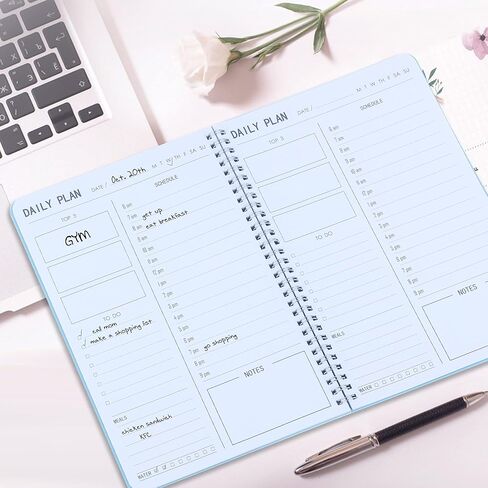 Undated Weekly Planner, Weekly To Do List Notebook with Goal & Habit Tracker Organizer, A5 5.8" x 8.0" Weekly Planner Notebook with Spiral Binding for Men or Women in Saudi Arabia