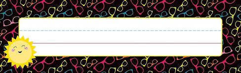 Carson Dellosa Crafty and Cool 36pc Name Plates for Classroom, Name Plate for Desk, Cubbies for Classrooms, Classroom Supplies, Locker Organization, Desk Name Plate, Name Tags for Classroom in Saudi Arabia