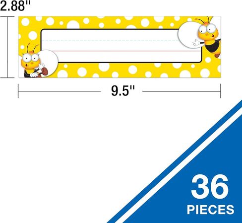 Carson Dellosa Crafty and Cool 36pc Name Plates for Classroom, Name Plate for Desk, Cubbies for Classrooms, Classroom Supplies, Locker Organization, Desk Name Plate, Name Tags for Classroom in Saudi Arabia