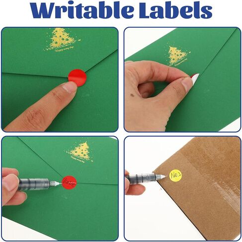 Giantree 0.5 Inch 8 Colors Round Stickers, 8000Pcs Color Dot Stickers, Blank Circle Sticker Labels to Write On 8 Color Dot Stickers for Office, Classroom (8 Colors 8 Rolls) in Saudi Arabia
