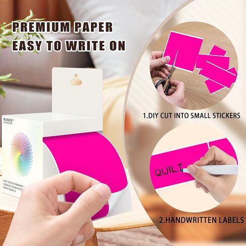 3 × 5 بوصة 250pcs ملصقات ترميز الألوان المستطيل ، والتصاق القوي من السهل كتابة الملصق للتحرك ، والتنظيم المربع ، والمخزون ، والأعمال ، والوردي الفلوريسنت in Kuwait