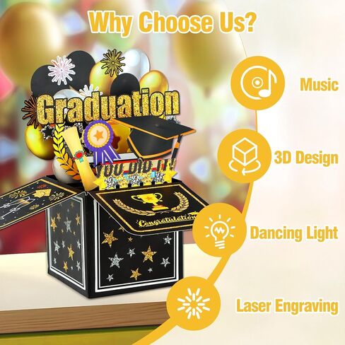 FaCraft Musical Mothers Day Card Pop Up - 3D Lights & Music Happy Singing Mothers Day Card with Envelope and Blank Insert for Mom Daughter Aunt Wife Grandma from Daughter Son Husband (Love You Mom) in Saudi Arabia
