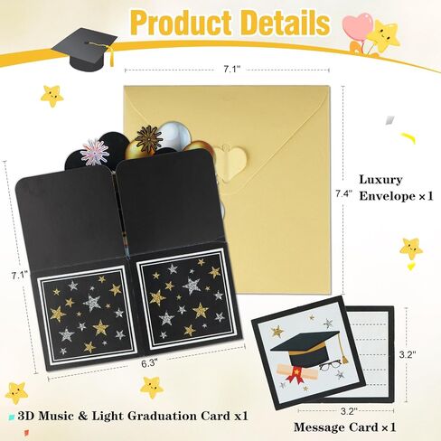 FaCraft Musical Mothers Day Card Pop Up - 3D Lights & Music Happy Singing Mothers Day Card with Envelope and Blank Insert for Mom Daughter Aunt Wife Grandma from Daughter Son Husband (Love You Mom) in Saudi Arabia