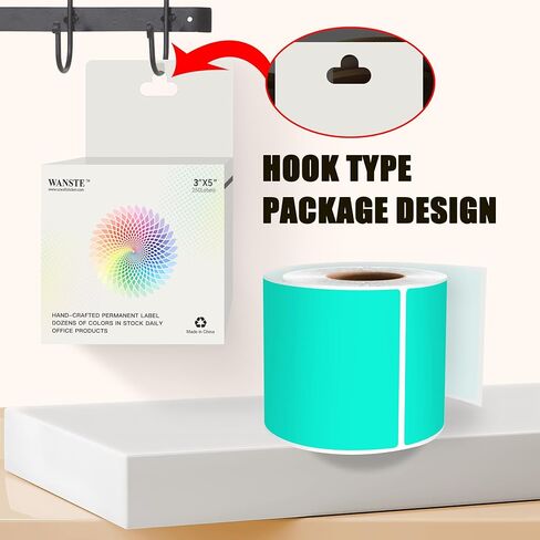 3 x 5 Inch 250Pcs Rectangle Color Coding Stickers,Strong Adhesion Easy to Write Label for Moving,Box Organization,Inventory,Business,Fluorescent Pink in Kuwait