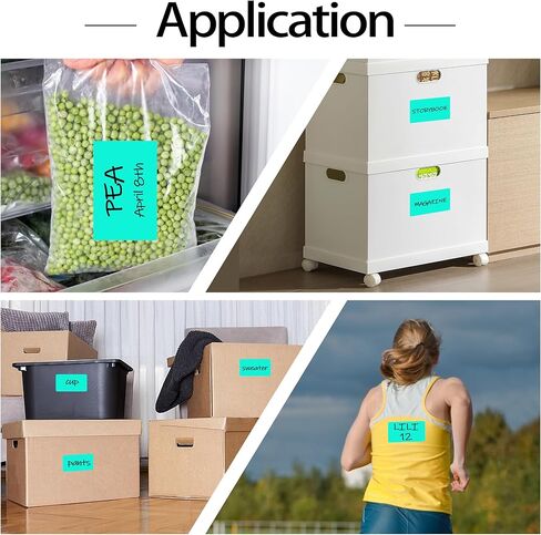 3 x 5 Inch 250Pcs Rectangle Color Coding Stickers,Strong Adhesion Easy to Write Label for Moving,Box Organization,Inventory,Business,Fluorescent Pink in Kuwait