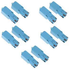 10 Pcs TT Gear Motor 1 : 90 Mini DC 6V Gear TT Motor with Metal Gears for Robot Smart Car DIY RC Toys Electric Motor Gearbox Blue