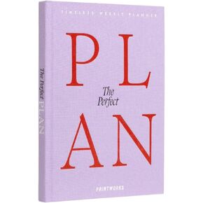 Weekly Planner, Violet – 6x9 Inch, 104 Pages - Undated Minimalist Agenda & To Do Organizer with Cloth Cover
