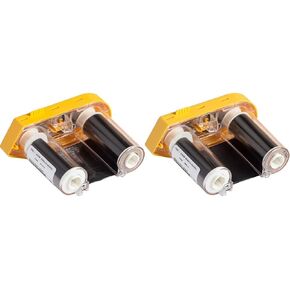 Brady BMP61 Series R4300 Printer Ribbon (M61-R4310) - Black - 75' Length, 2" Width and Brady M61-R6010 BMP61 Series Printer -Ribbon R6000 Resin, 2" Width x 75' Length, Black